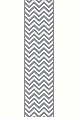 Gri Kaymaz Taban Zigzag Kesme Rulo Özel Ölçülü Yolluk AR332