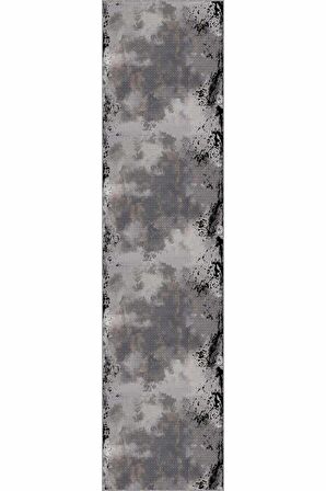 Füme Kaymaz Vintage Kesme Rulo Özel Ölçülü Yolluk AR366