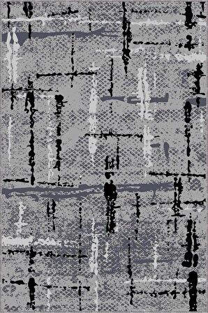 Gri Spor Kaymaz Tabanlı Makinede Yıkanabilir Halı AR481