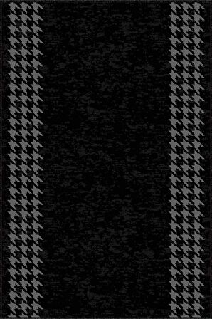 Siyah Kaymaz Çerçeveli Kesme Rulo Özel Ölçülü Yolluk AR506