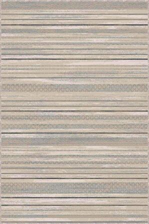 Bej Kaymaz Taban Çizgili Kesme Rulo Özel Ölçülü Yolluk AR642