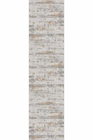 Bej Kaymaz Taban Vintage Kesme Rulo Özel Ölçülü Yolluk AR648