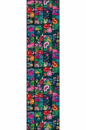 Renkli Kaymaz Patchwork Kesme Rulo Özel Ölçülü Yolluk AR667