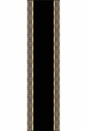 Siyah Gold Kaymaz Çerçeveli Özel Ölçü Rulo Yolluk AR729