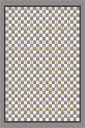 Gri Kaymaz Tabanlı Yıkanabilir Mackenzie Mutfak Halısı AR822