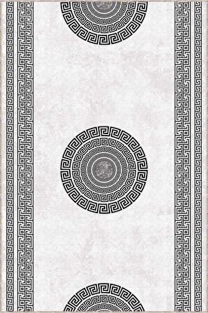 Beyaz Kaymaz Çerçeveli Kesme Rulo Özel Ölçülü Yolluk AR950