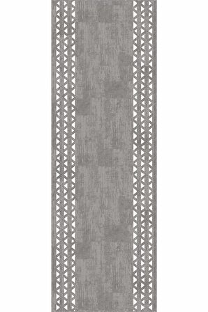 Gri Kaymaz Çerçeveli Kesme Rulo Özel Ölçülü Yolluk AR968