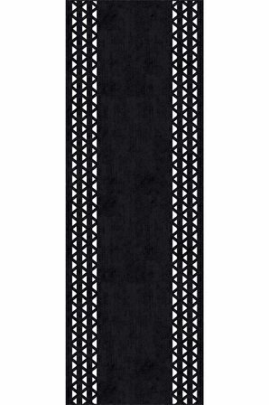 Siyah Kaymaz Çerçeveli Kesme Rulo Özel Ölçülü Yolluk AR970