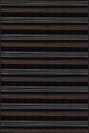 Siyah Kaymaz Taban Sade Kesme Rulo Özel Ölçülü Yolluk AR979