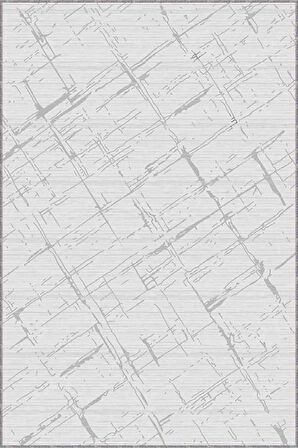 Gri Spor Kaymaz Tabanlı Makinede Yıkanabilir Halı CZ001