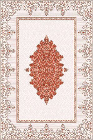 Tarçın Klasik Göbekli Kaymaz Tabanlı Dekoratif Halı MK71