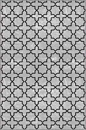 Gri Spor Kaymaz Tabanlı Makinede Yıkanabilir Halı MO02