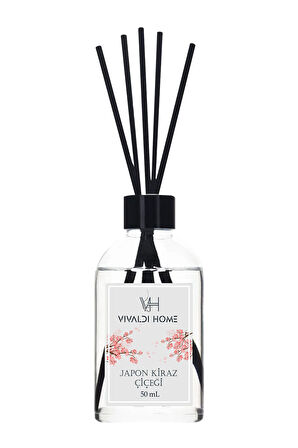 Japon Kiraz Çiçeği, Mandalina, Mango Çubuklu Oda Kokusu Esansiyel Uçucu Yağ 50 ml x 3'lü Set