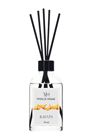 Kavun, Portakal, Şakayık Çubuklu Oda Kokusu Esansiyel Uçucu Yağ 50 ml x 3'lü Set