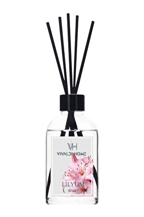 Lilyum, Sandal Ağacı, Vanilya Çubuklu Oda Kokusu Esansiyel Uçucu Yağ 50 ml x 3'lü Set