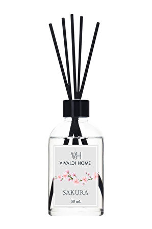 Mango Şakayık Sakura Çubuklu Oda Kokusu Esansiyel Uçucu Yağ 50 ml x 3'lü Set