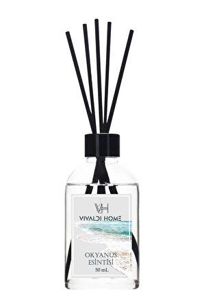 Okyanus Esintisi, Portakal, Şakayık Çubuklu Oda Kokusu Esansiyel Uçucu Yağ 50 ml x 3'lü Set
