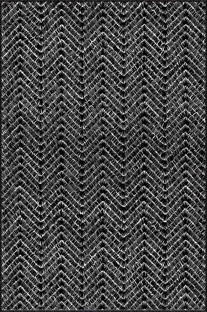 Siyah Sade Desensiz Kaymaz Tabanlı Dekoratif Halı RV205