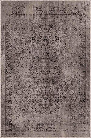 Bej Vintage Kaymaz Tabanlı Makinede Yıkanabilir Halı RV278