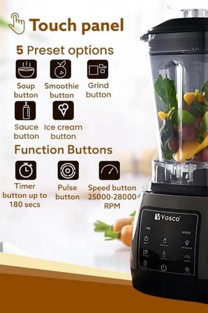Home Pro Blender 1600W 2L Gri