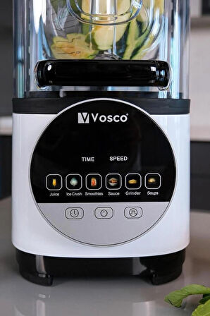 vosco VHS-211E Soundproof Bar Blender Pro Kapaklı 2 Lt Buz Kırıcılı 2200W