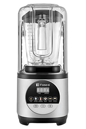 vosco VHS-211E Soundproof Bar Blender Pro Kapaklı 2 Lt Buz Kırıcılı 2200W