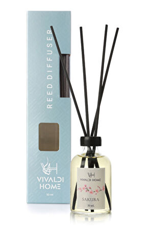 Sakura Çiçeği Çubuklu Oda Kokusu Esansiyel Uçucu Yağ 50ml