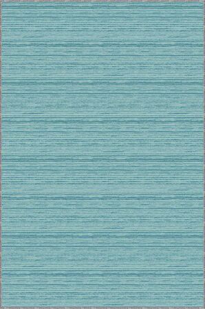 Turkuaz Sade Desensiz Kaymaz Tabanlı Dekoratif Halı ST09