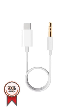 Özel Üretim Ses Aparatı Pratik Parça Günlük Aksesuar Dönüştürücü Kablo JH035 Beyaz 3.5MM