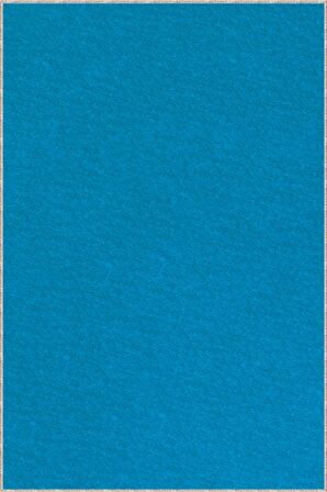 Turkuaz Sade Düz Protokol Yolluk Halı Özel Ölçülü VH060