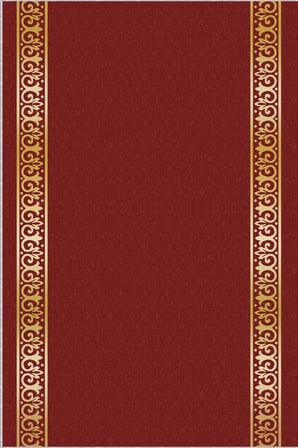 Bordo Klasik Motifli Protokol Yolluk Halı Özel Ölçülü VH063