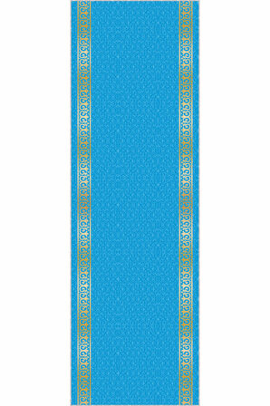Turkuaz Klasik Desen Protokol Halısı Yolluk Özel Ölçü VH064