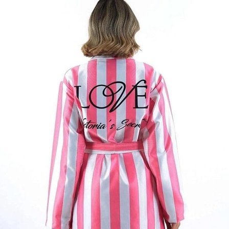 Victoria"s Secret Yeni Sezon Bambu Bornoz Takım Pudra Pembe