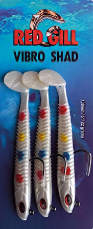 RED GILL VIBRO SHAD 13 CM 22GR COTTON CANDY