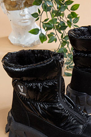 Çocuk Ortopedik Suya Soğuk Havaya Dayanıklı Fermuarlı Kaymaz Taban Vicco Kar Botu