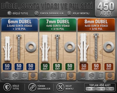 VİDA DUBEL PUL SETİ