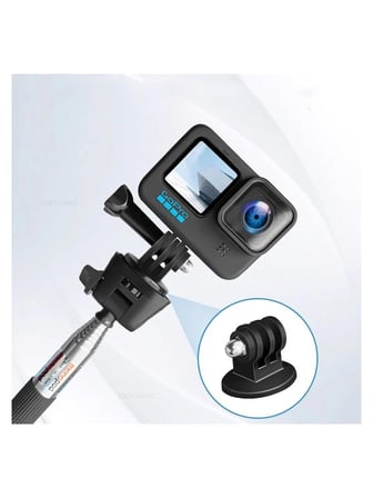 GoPro ve Aksiyon Kameralara Uyumlu Bağlantı Aparatı Tripod Adaptörü Ve Vidası