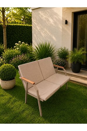 VİENTO 2-2 BAHÇE BALKON MOBİLYASI, SEHPALI, CAPİ İSKELET