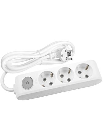 Viko Multi Let (3'Lü) Üçlü Priz Topraklı Anahtarlı Kablolu 3 (Üç) Metre