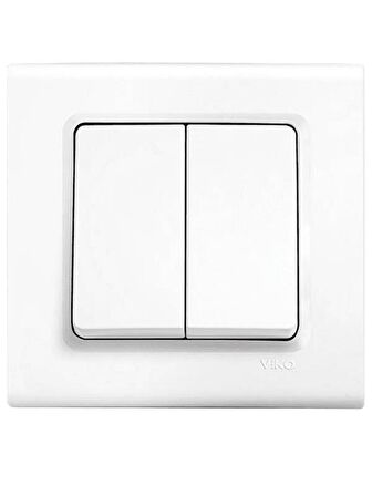 Viko Linnera Komütatör Beyaz 90440002 (Çerçeve Dahil) (12 Adet)