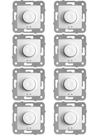 Viko Linnera Dimmer Beyaz (Çerçeve Dahil) 90440047 (8 Adet)