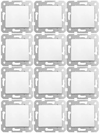 Viko Linnera Anahtar Beyaz (Çerçeve Dahil) 9044001 (12 Adet)