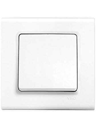 Viko Linnera Anahtar Beyaz (Çerçeve Dahil) 9044001 (12 Adet)