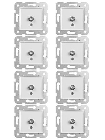 Viko Linnera Uydu Prizi F Konnektörlü Sonlu (Çerçeve Dahil) 90440096 (8 Adet)