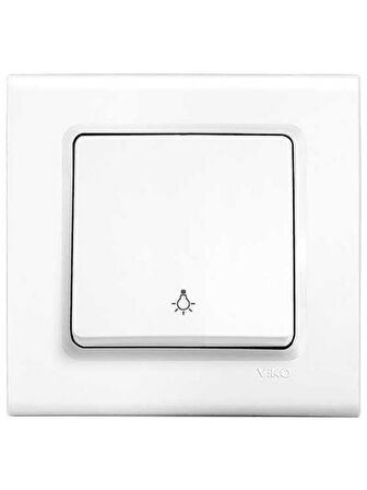 Viko Linnera Light Mekanizma Anahtar Beyaz (Çerçeve Dahil) 90440003 (2 Adet)