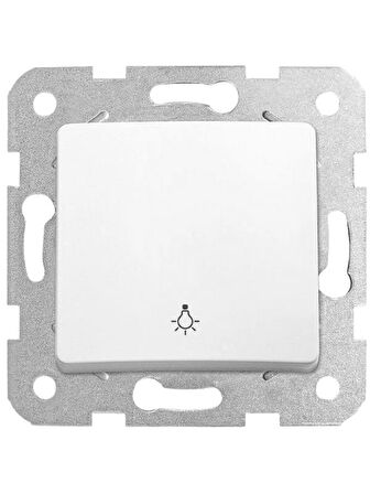 Viko Linnera Light Mekanizma Anahtar Beyaz (Çerçeve Dahil) 90440003 (8 Adet)