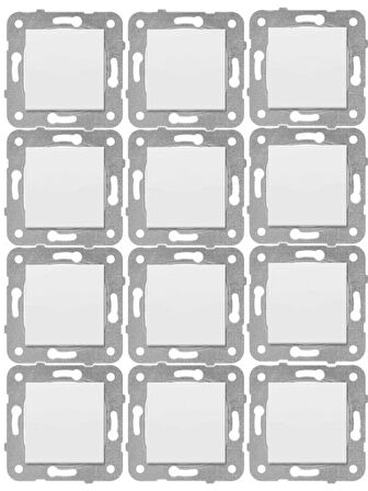 Viko Karre Anahtar Beyaz (Çerçeve Dahil) 90967001 (12 Adet)