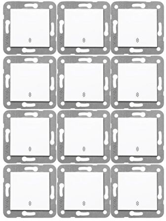 Viko Karre Vavien Beyaz (Çerçeve Dahil) 90967004 (12 Adet)