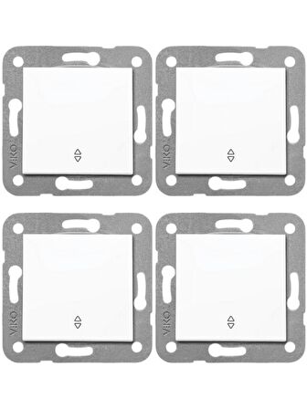 Viko Karre Vavien Beyaz (Çerçeve Dahil) 90967004 (4 Adet)