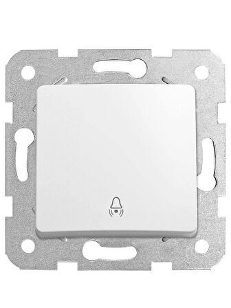 Viko Linnera Zil Anahtarı Beyaz (Çerçeve Dahil) 90440006 (4 Adet)